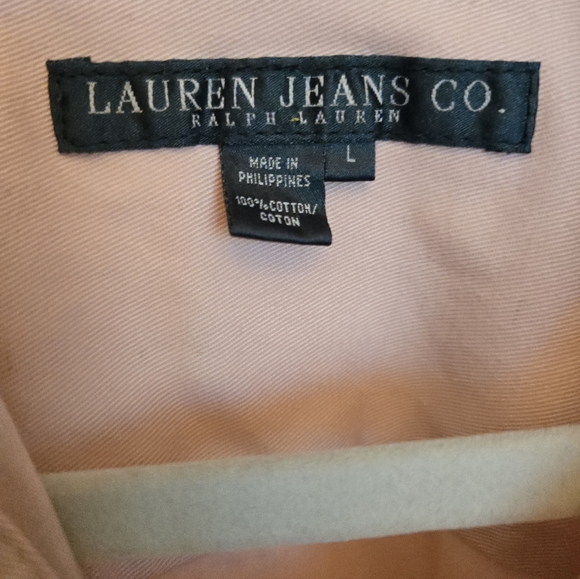 Ralph Lauren Pink Denim Jacket Size Large - Picture 3 of 7